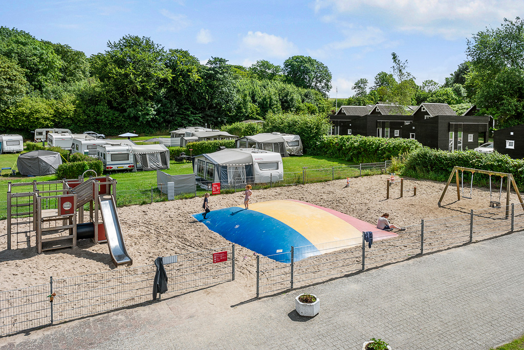 Camping p Fyn ved Lilleblt hos First Camp Skovlund