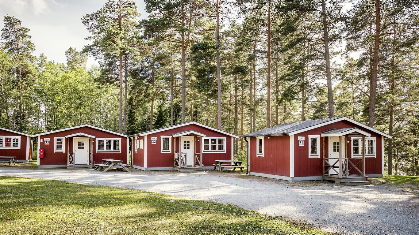 Stugor First Camp Tält, husvagn eller stuga? HD